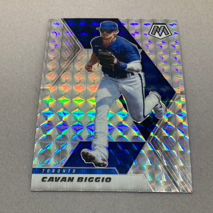 2021 Panini Mosaic Cavan Biggio Silver Mosaic Baseball Card - ChronicCards