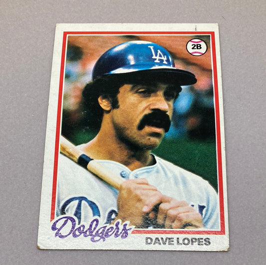 1978 Topps Baseball Dave Lopes Baseball Card Topps