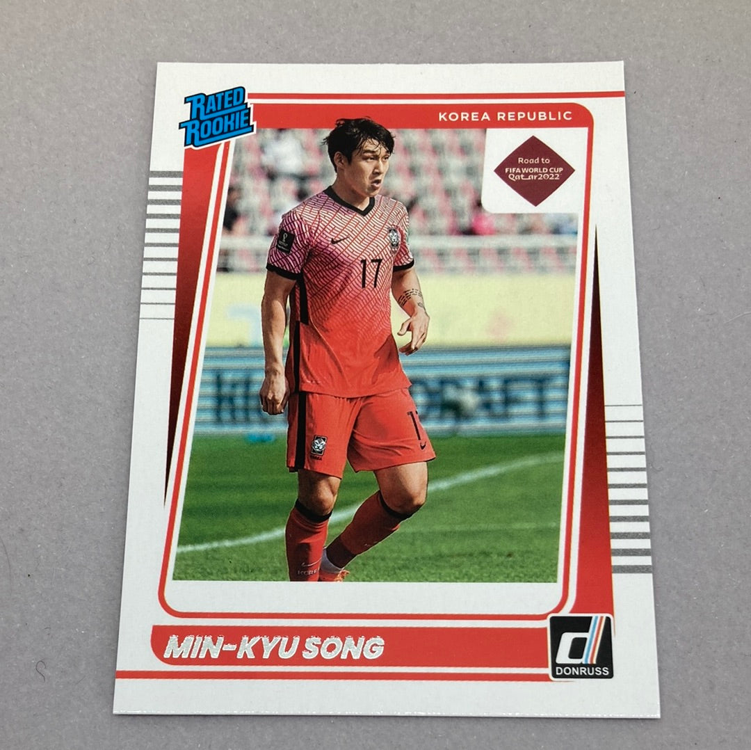 2021-22 Panini Donruss Min-Kyu Song Rated Rookie Soccer Card Panini