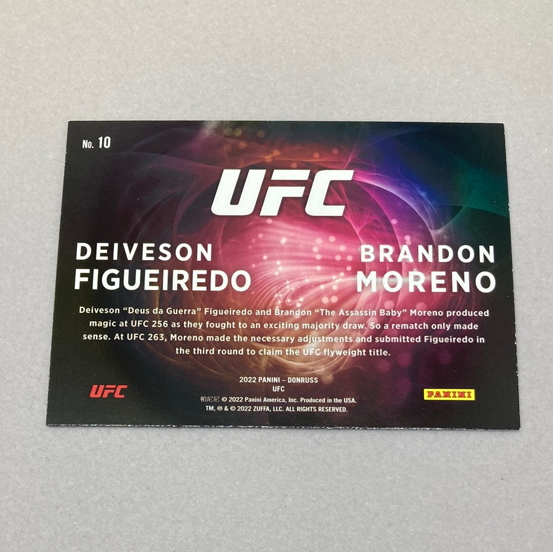 2022 Panini Donruss Deiveson Figueiredo & Brandon Moreno Duos UFC Card Panini