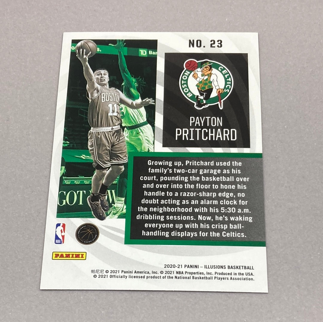 2020-21 Panini Illusions Payton Pritchard Instant Impact Rookie Card Panini