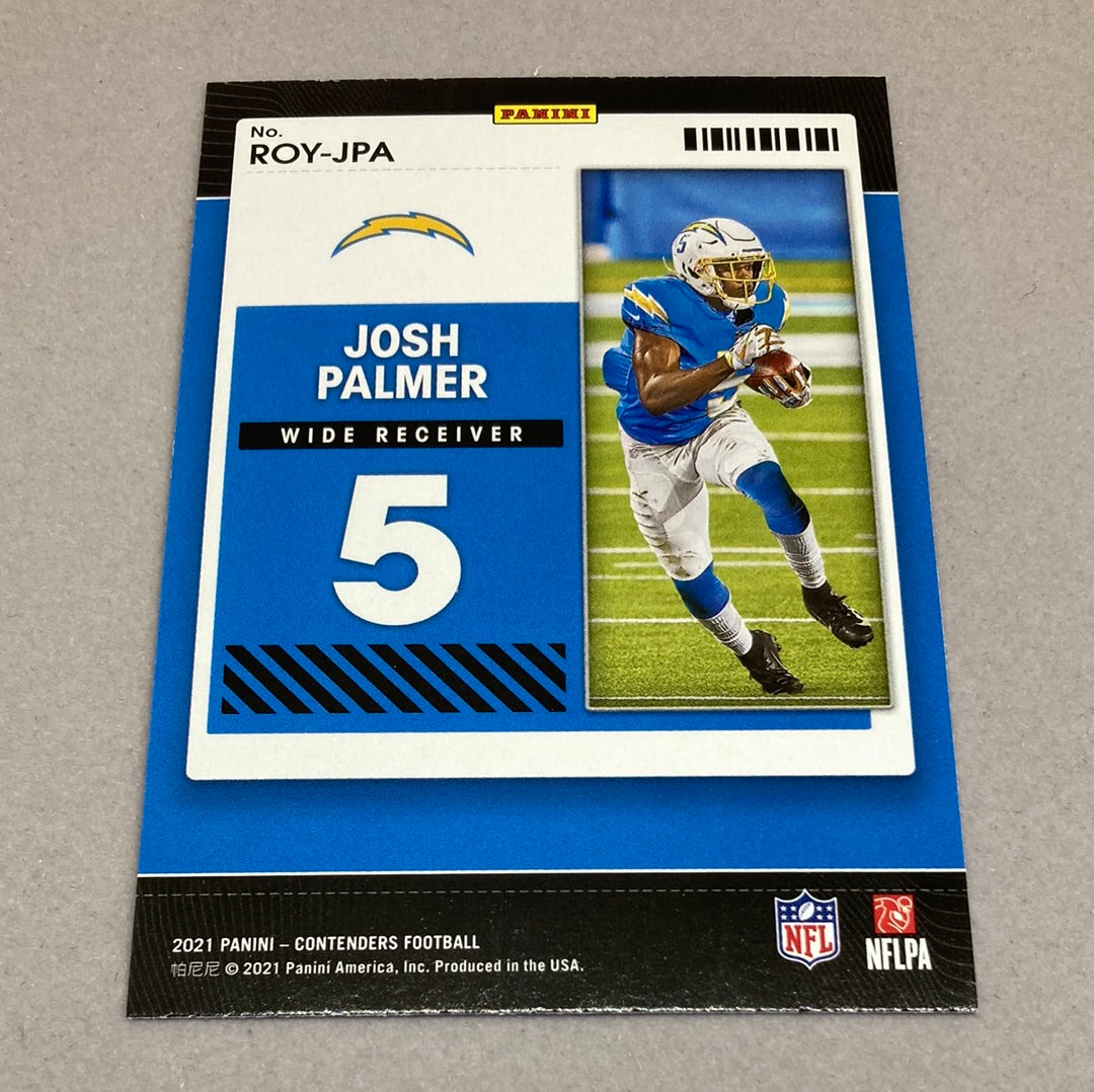 2021 Panini Contenders Josh Palmer Rookie of the Year Card Panini