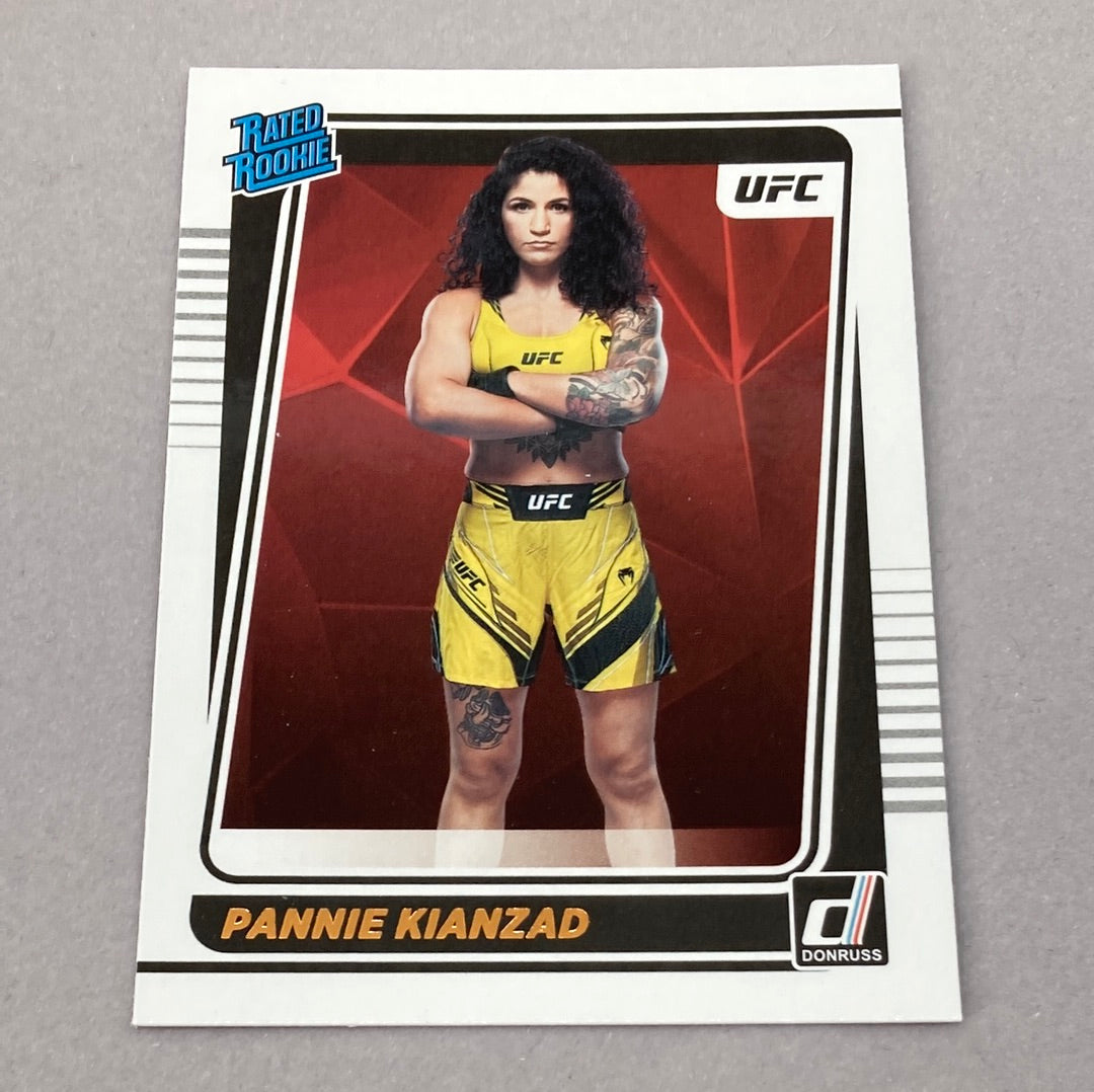 2022 Panini Donruss Pannie Kianzad Rated Rookie UFC Card Panini