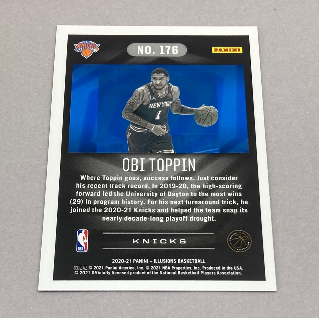 2020-21 Panini Illusions Obi Toppin Rookie Card Panini