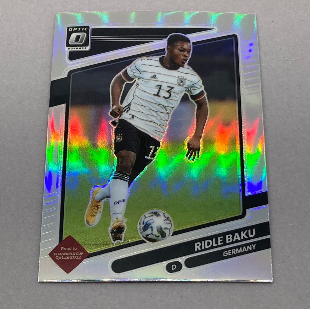 2021-22 Panini Donruss Optic Ridle Baku Silver Soccer Card Panini