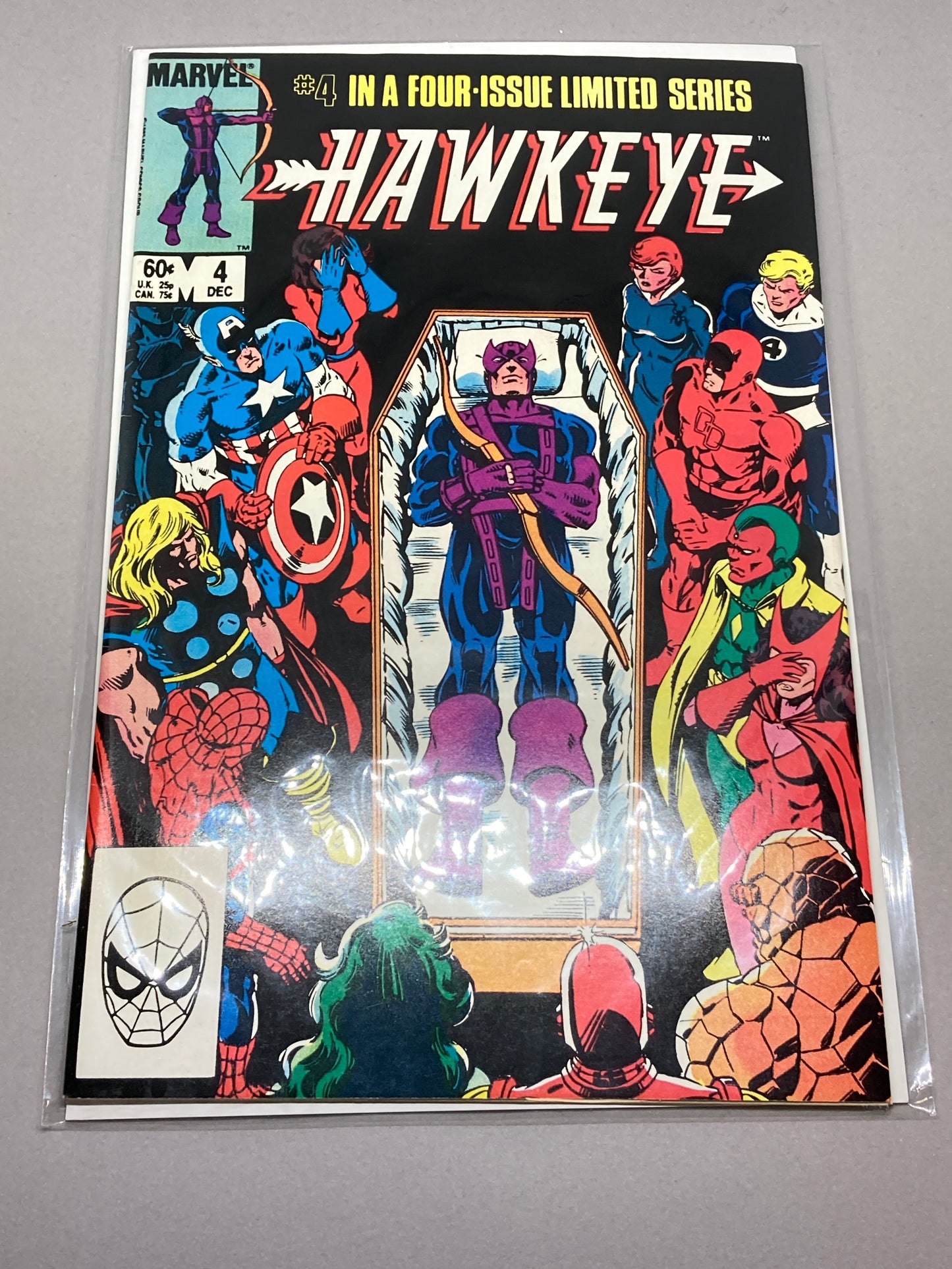 1983 Marvel Hawkeye Comic Book Set #1-4 Marvel Comics