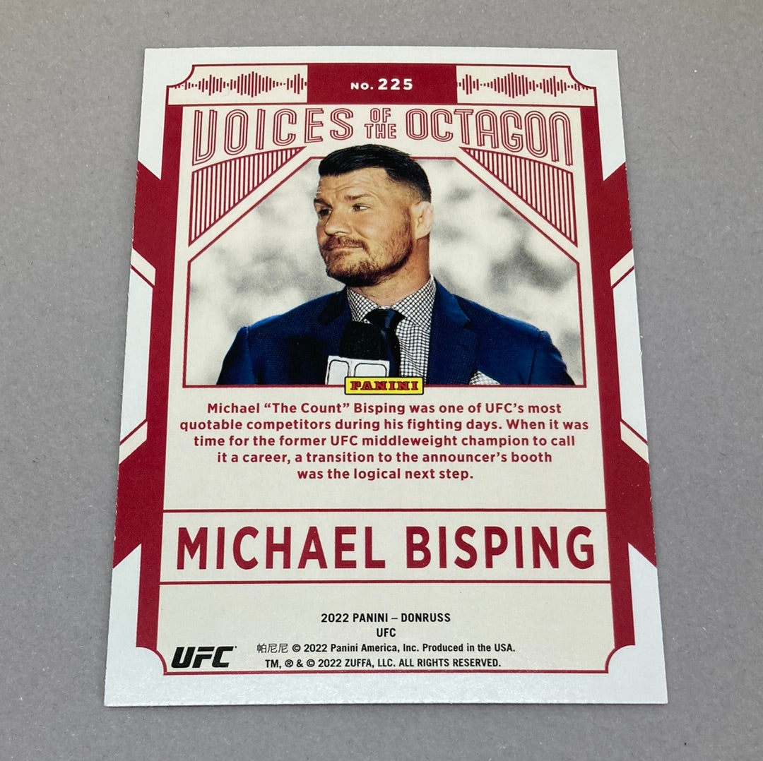 2022 Panini Donruss Michael Bisping Voices of the Octagon UFC Card Panini
