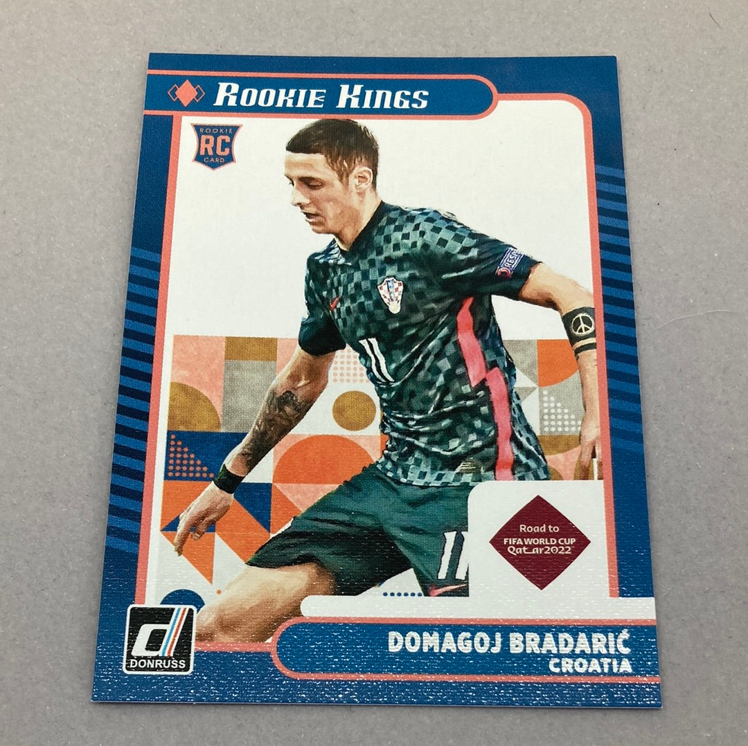 2021-22 Panini Donruss Domagoj Bradaric Rookie Kings Soccer Card Panini