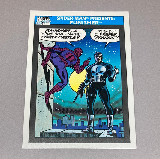 1990 Impel Marvel Spider-Man Presents: Punisher Trading Card Impel