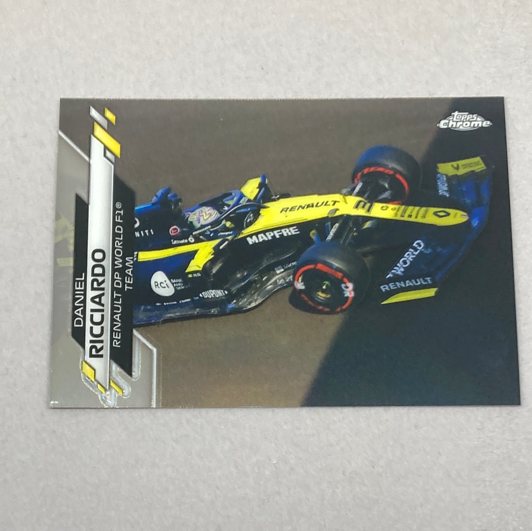 2020 Topps Chrome Daniel Ricciardo Base #29 F1 Card Topps