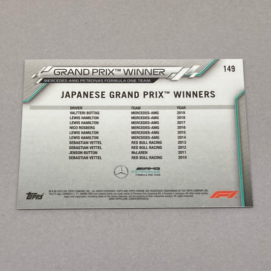 2020 Topps Chrome Valtteri Bottas Base #149 F1 Card - ChronicCards