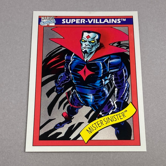 1990 Impel Marvel Mister Sinister Card Impel