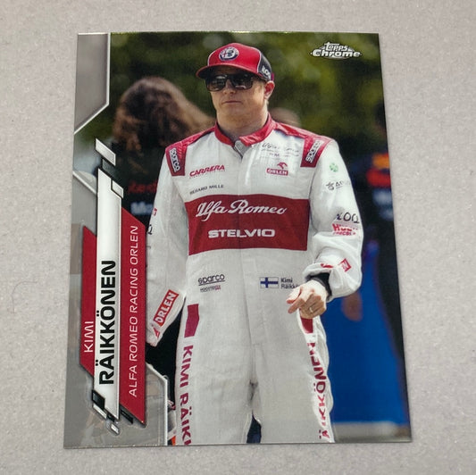 2020 Topps Chrome Kimi Raikkonen Base #188 F1 Card Topps