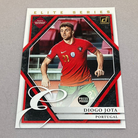 2021-22 Panini Donruss Diogo Jota Press Proof Elite Series Rookie Soccer Card Panini