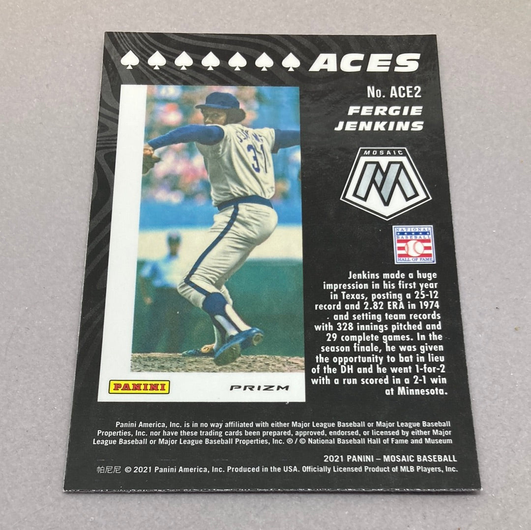 2021 Panini Mosaic Fergie Jenkins Ace Green Baseball Card – ChronicCards