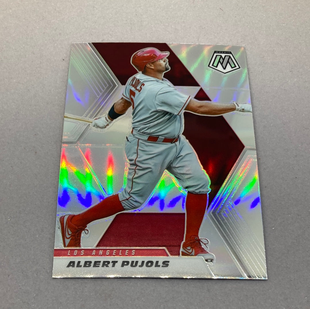 2021 Panini Mosaic Albert Pujols Silver Prizm Baseball Card Panini