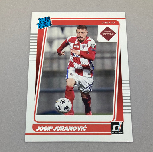 2021-22 Panini Donruss Josip Juranovic Rate Rookie Soccer Card Panini