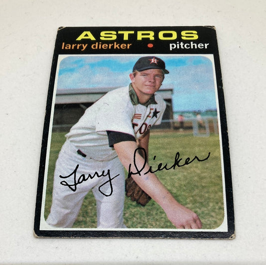 1971 Topps Larry Dierker Astros Baseball Card Topps