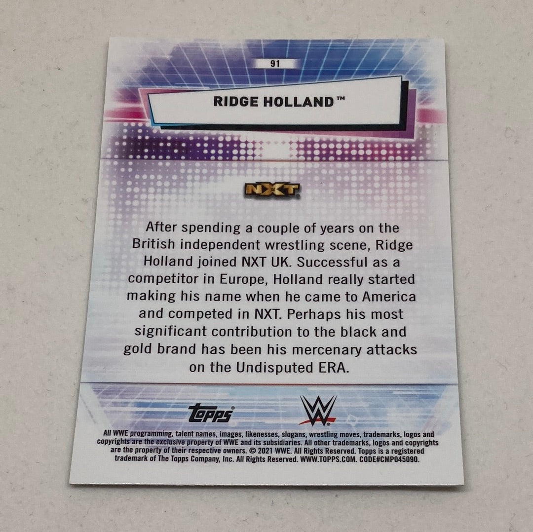 2021 Topps Chrome WWE Ridge Holland Rookie Card Topps