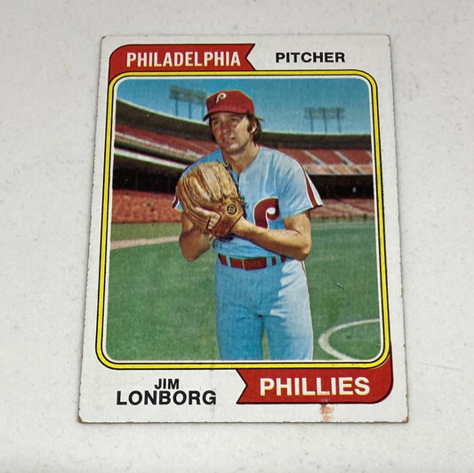 1974 Topps Jim Lonborg Baseball Card Topps