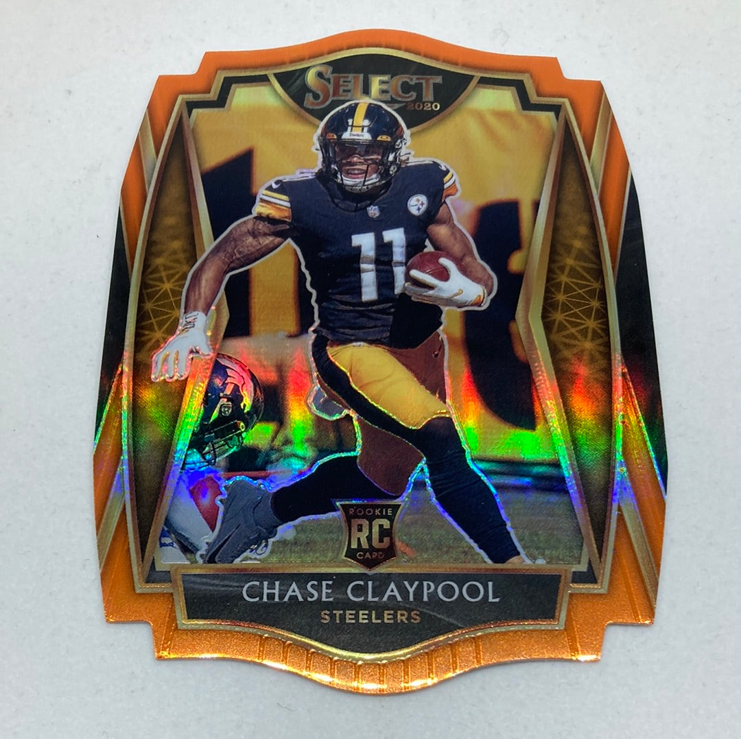 2020 Panini Select Chase Claypool Orange Die-cut Panini