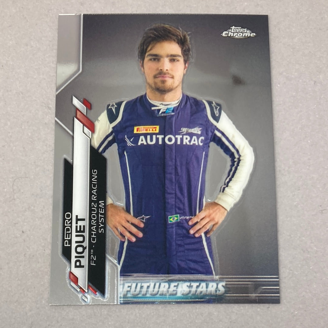 2020 Topps Chrome Pedro Piquet #48 Base F1 Card Topps