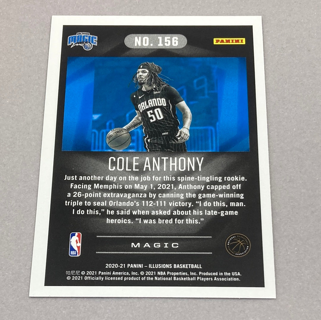 2020-21 Panini Illusions Cole Anthony Rookie Card Panini