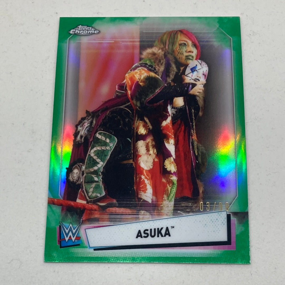 2021 Topps WWE Asuka 3/99 Topps