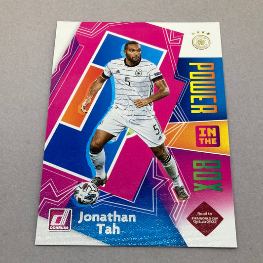 2021-22 Panini Donruss Jonathan Tah Power in the Box Soccer Card Panini