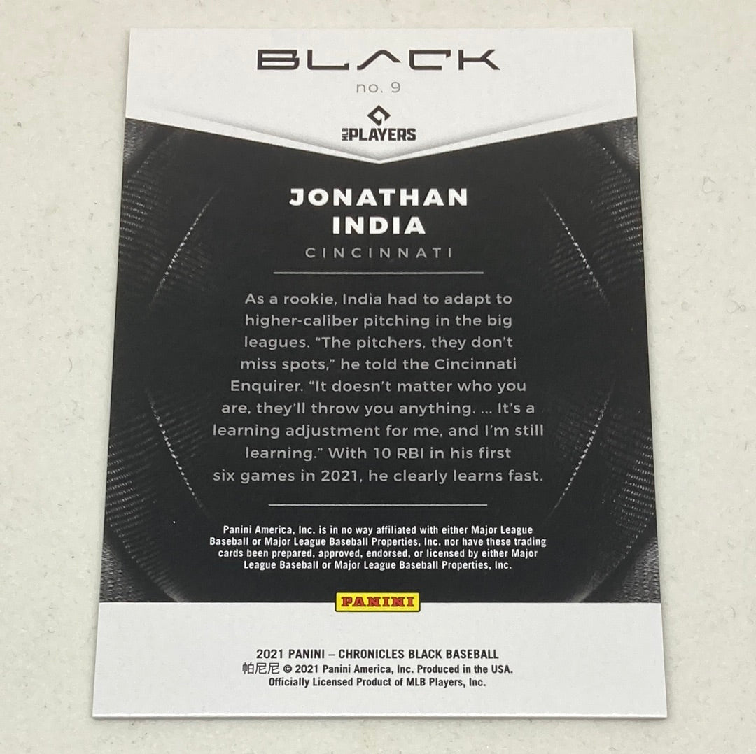2021 Panini Chronicles Black Jonathan India 123/199 Rookie Card Panini