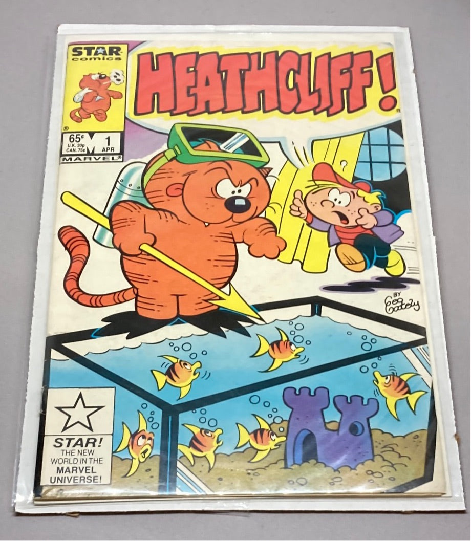 1985 Heathcliff #1 Comic Book Marvel Comics