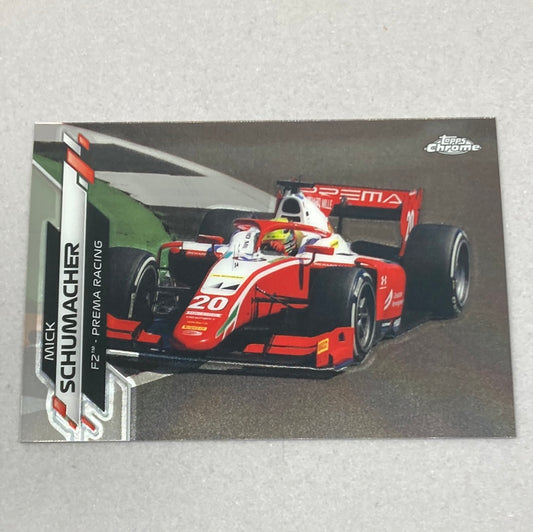 2020 Topps Chrome Mick Schumacher Base #75 F1 Card Topps