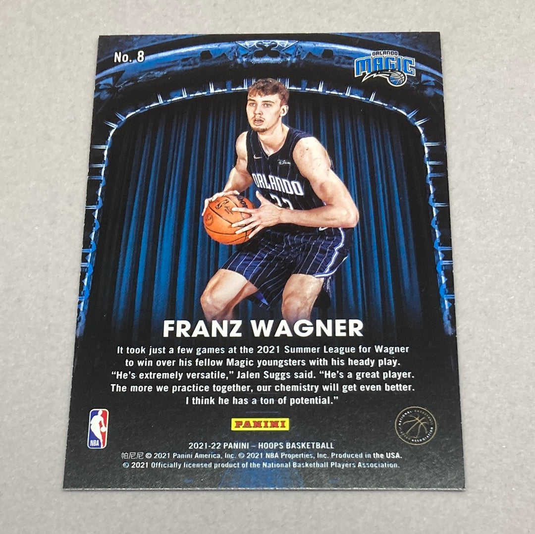 2021-22 Panini Hoops Franz Wagner Now Playing Rookie Card Panini