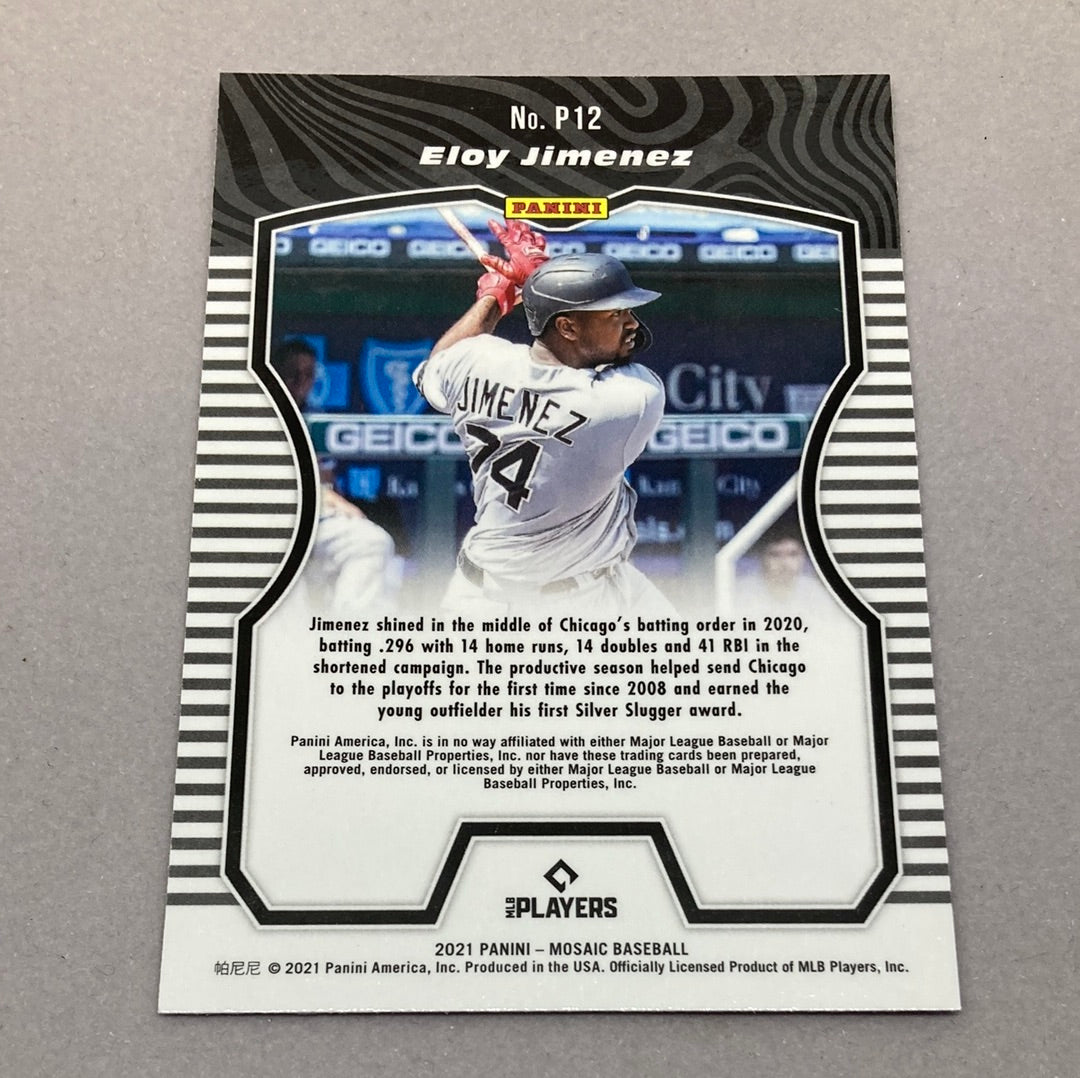 2021 Panini Mosaic Eloy Jimenez Producers Baseball Card Panini