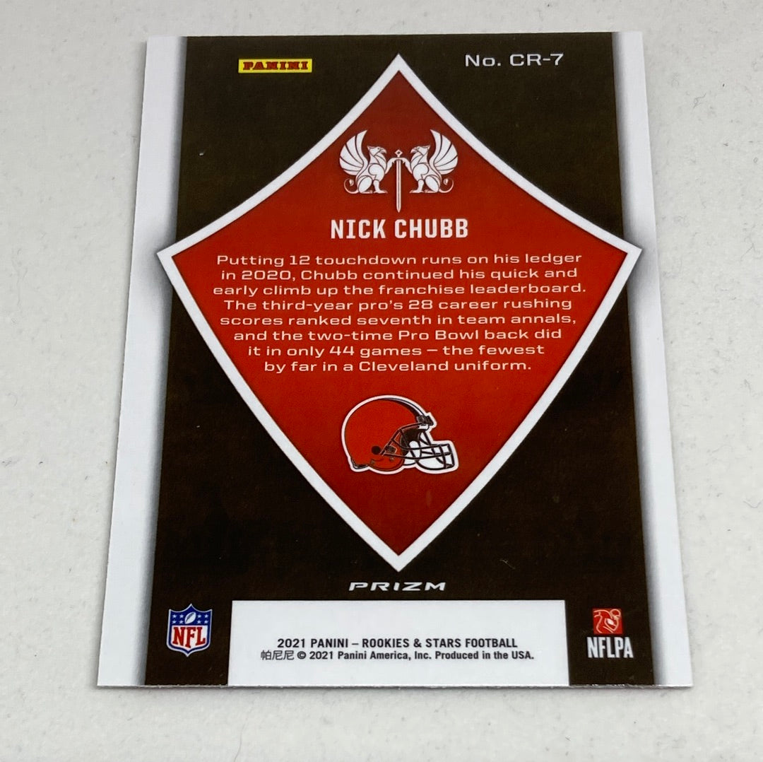 2021 Panini Rookies & Stars Nick Chubb Crusade Panini