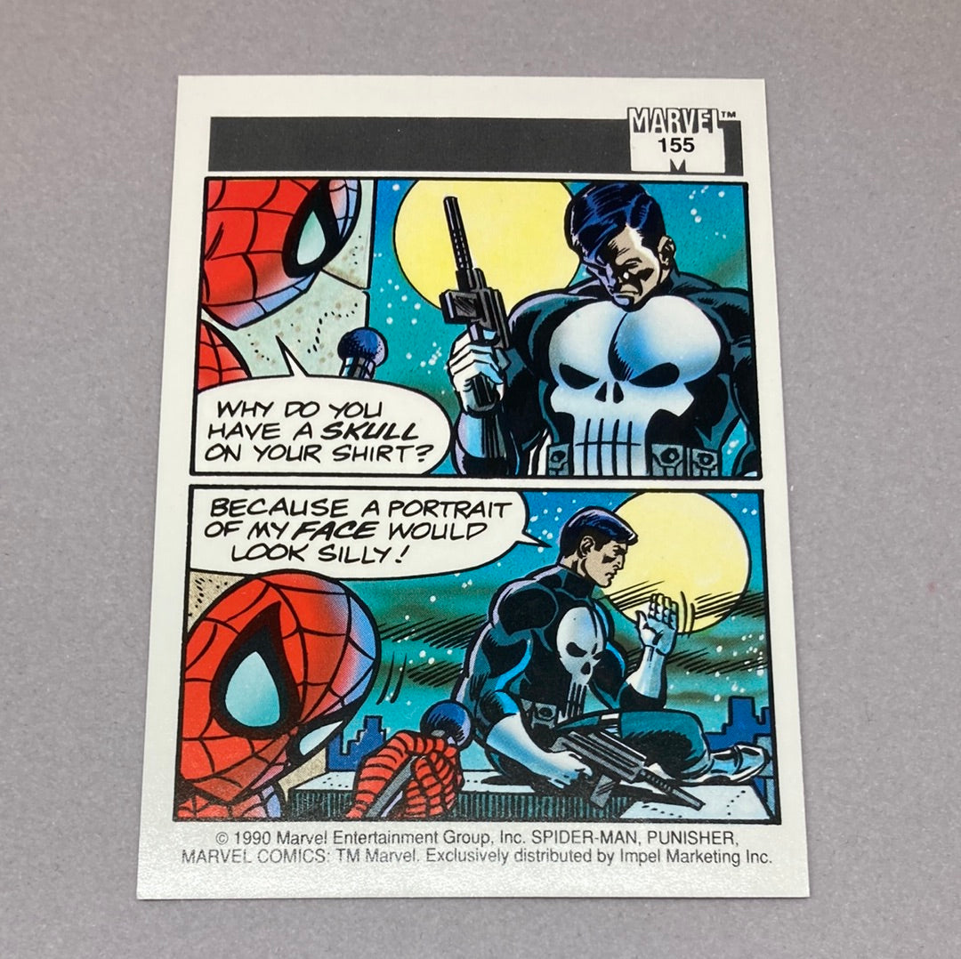 1990 Impel Marvel Spider-Man Presents: Punisher Trading Card Impel