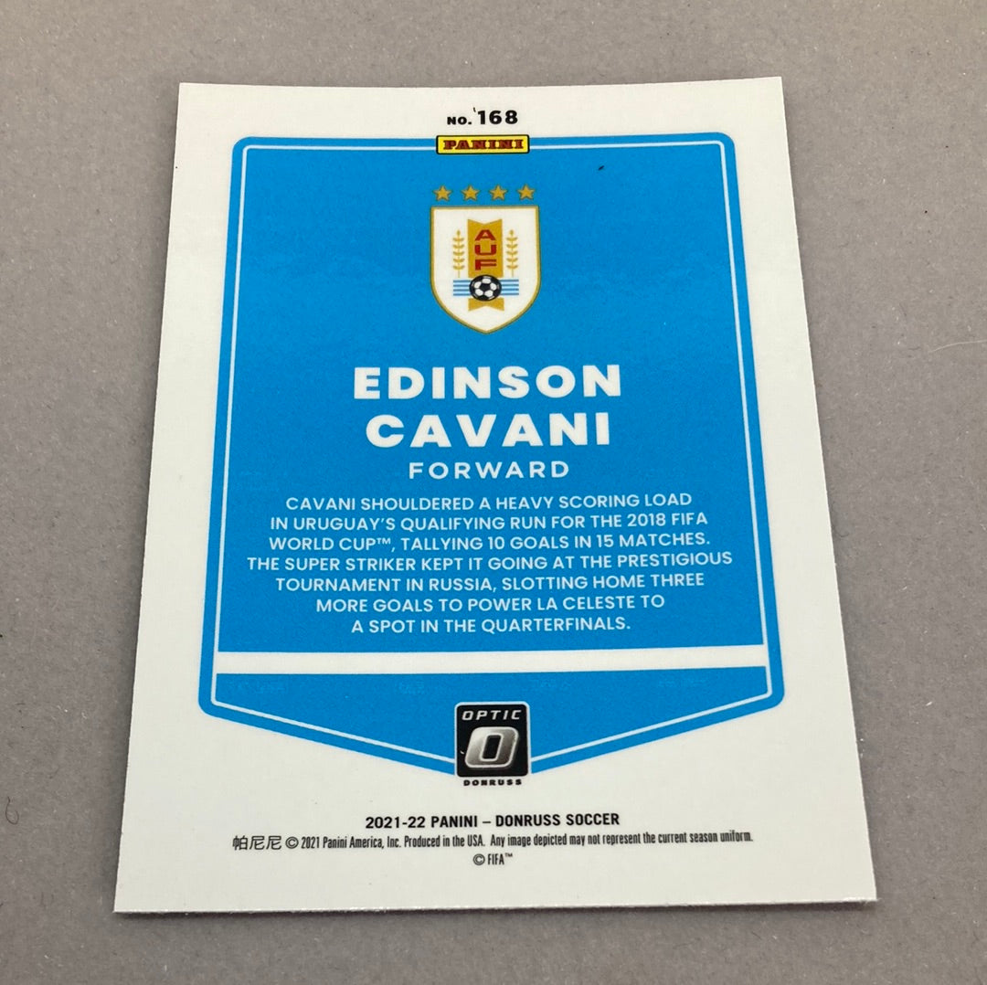 2021-22 Panini Donruss Optic Edinson Cavani Soccer Card Panini