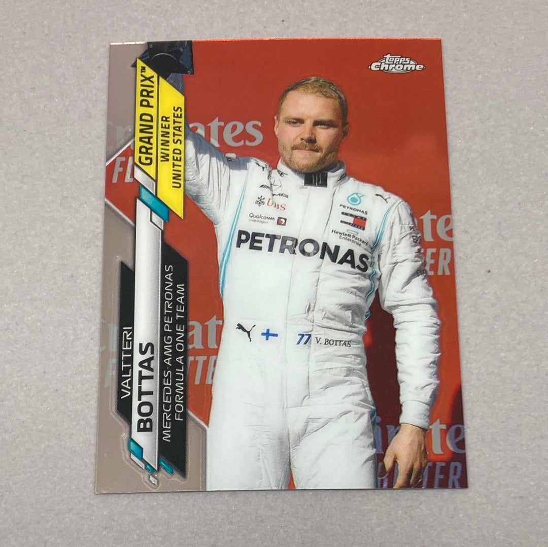 2020 Topps Chrome Valtteri Bottas Base #151 F1 Card Topps