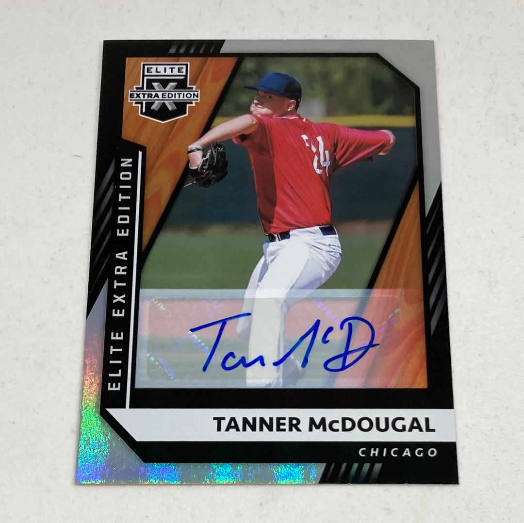 2021 Panini Extra Edition Tanner McDougal Autograph Baseball Card Panini