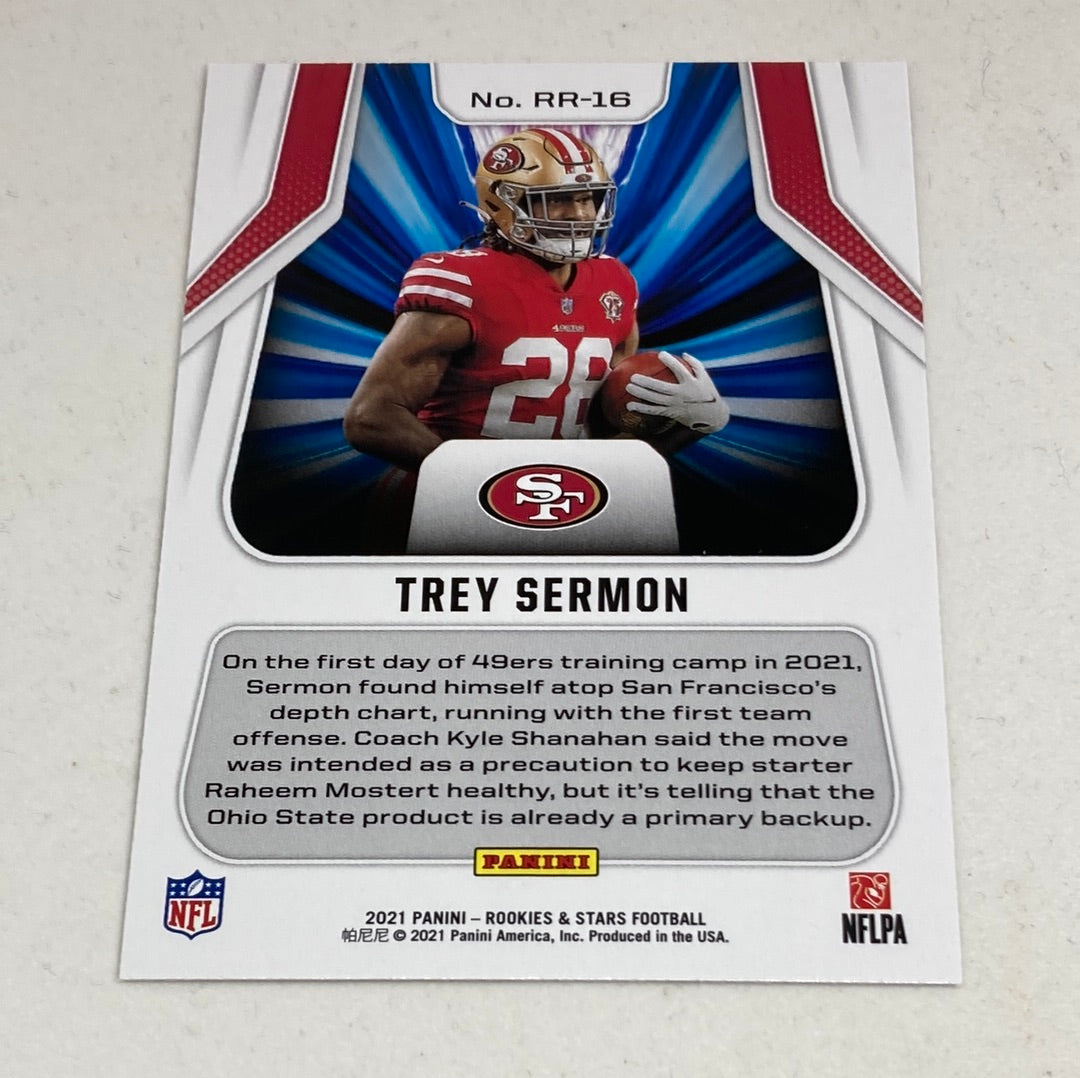 2021 Panini Rookies & Stars Trey Sermon Rookie Rush Panini