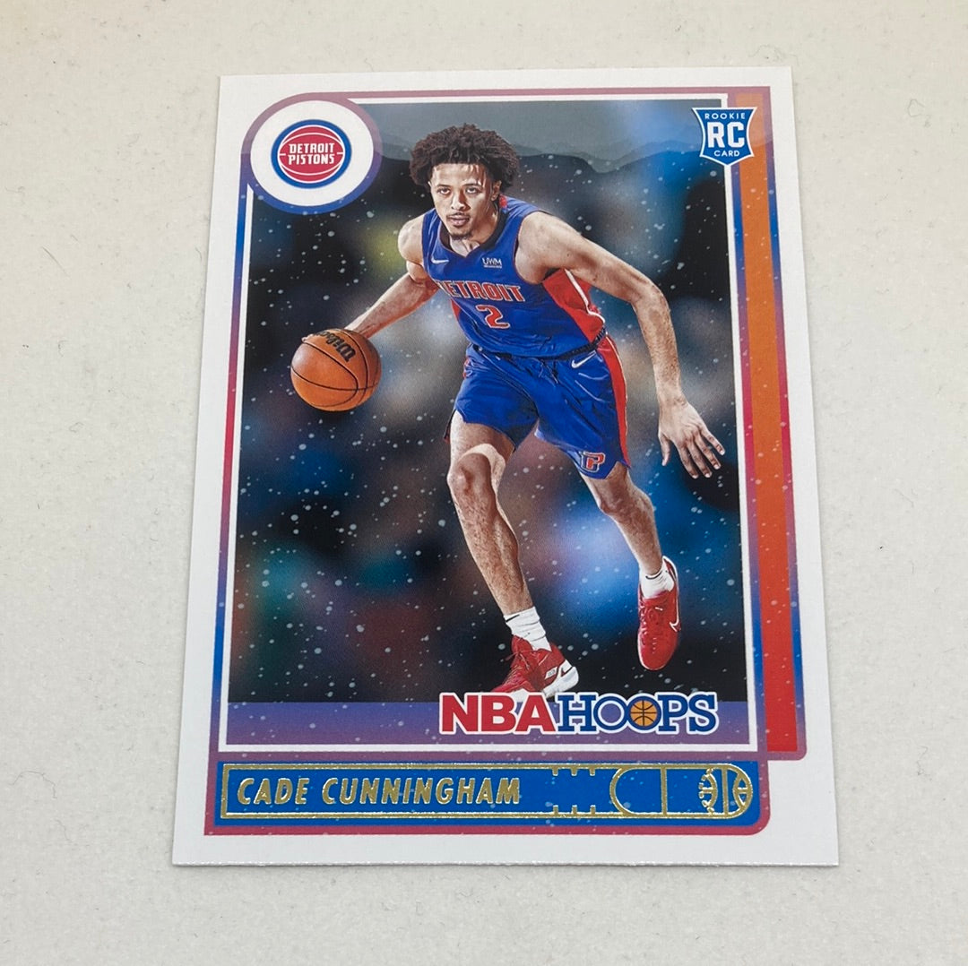 2021-22 Panini NBA Hoops Cade Cunningham Rookie Card Panini