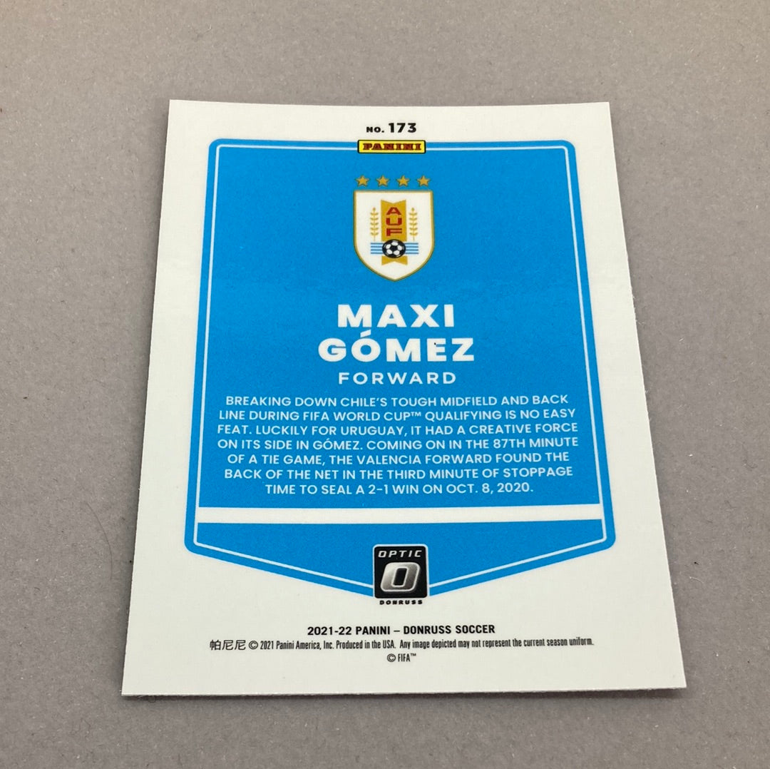 2021-22 Panini Donruss Optic Maxi Gomez Soccer Card Panini