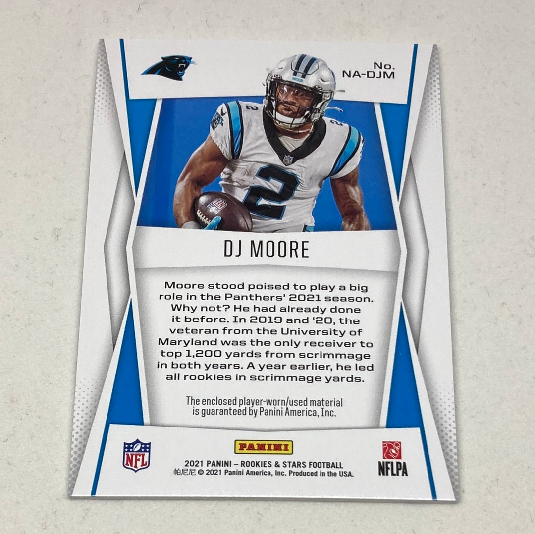 2021 Panini Rookies & Stars DJ Moore Memorabilia Card Panini