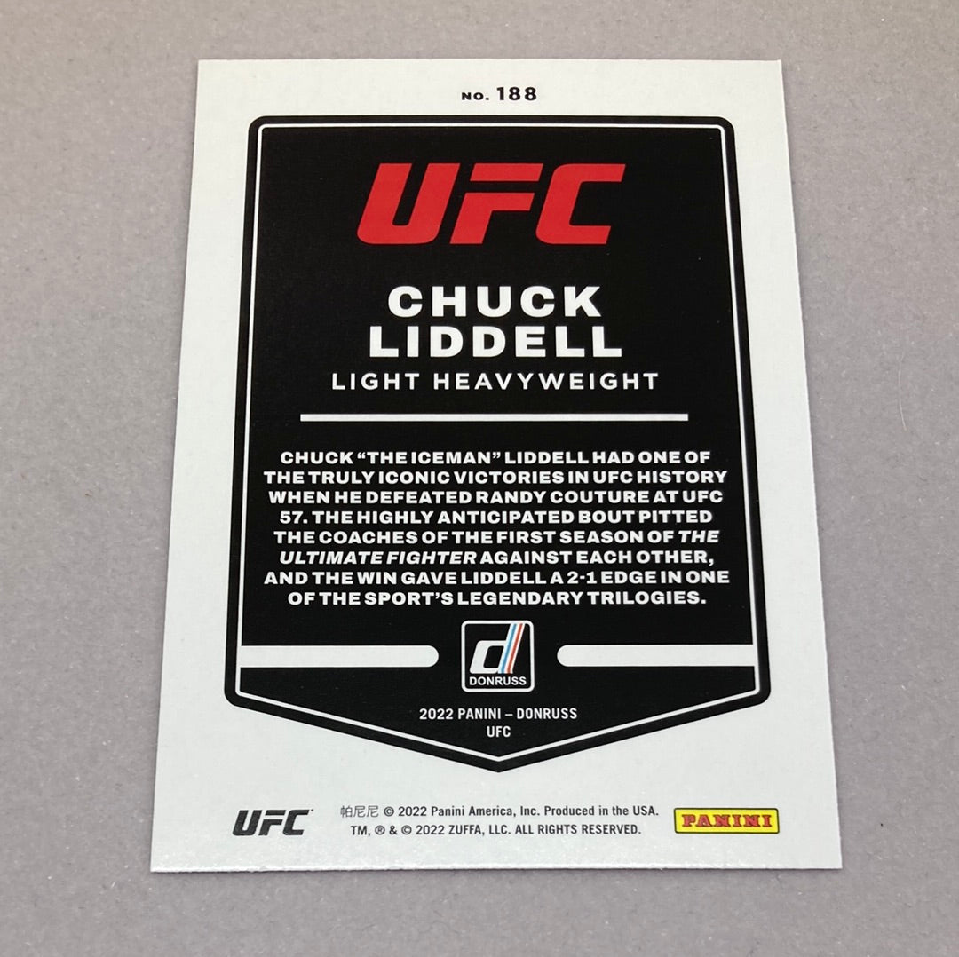 2022 Panini Donruss Chuck Liddell Purple UFC Card Panini