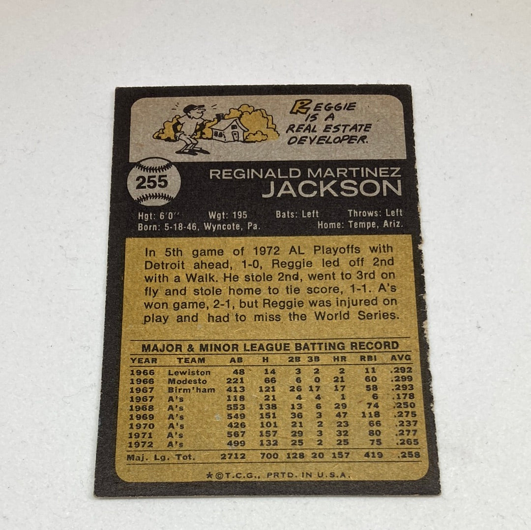 1973 Topps Reggie Jackson #255 Topps