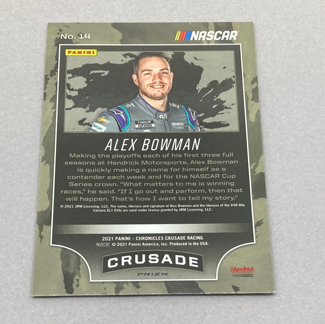 2021 Panini Crusade Alex Bowman Nascar Card Panini