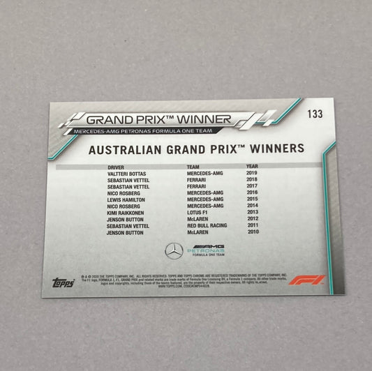2020 Topps Chrome Valtteri Bottas Base #133 F1 Card - ChronicCards