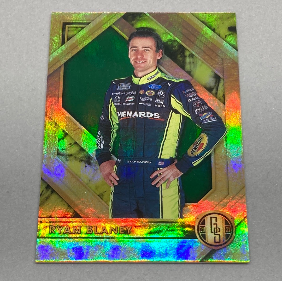 2021 Panini Chronicles Gold Standard Racing Ryan Blaney Nascar Card Panini