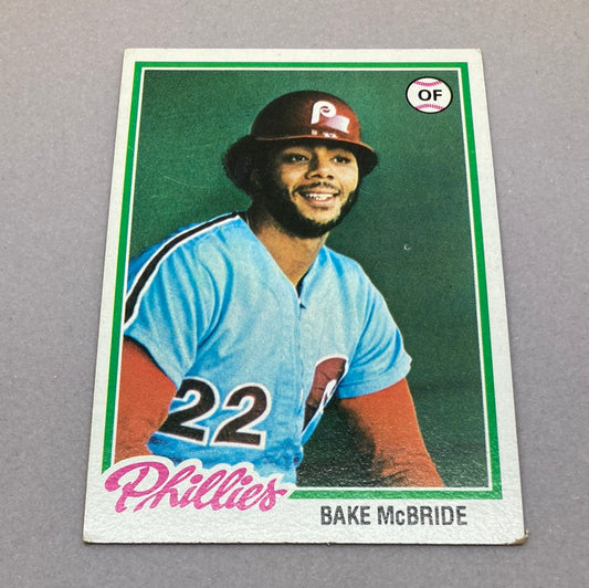 1978 Topps Baseball Bake McBride Baseball Card Topps