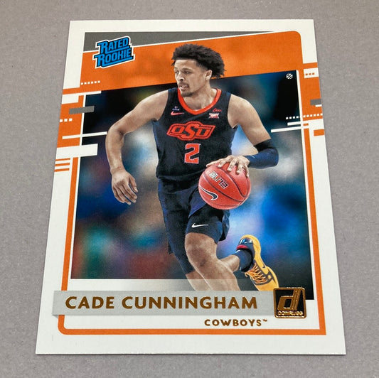 2021-22 Panini Donruss Draft Picks Cade Cunningham Rated Rookie Panini